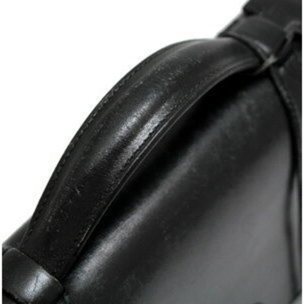 HERMES Sac Depeche Handbag Calf Black C Stamped - Picture 5 of 6